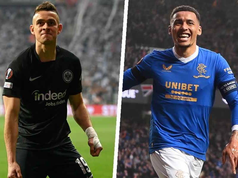Eintracht Frankfurt y Rangers, finalistas de la Europa League.