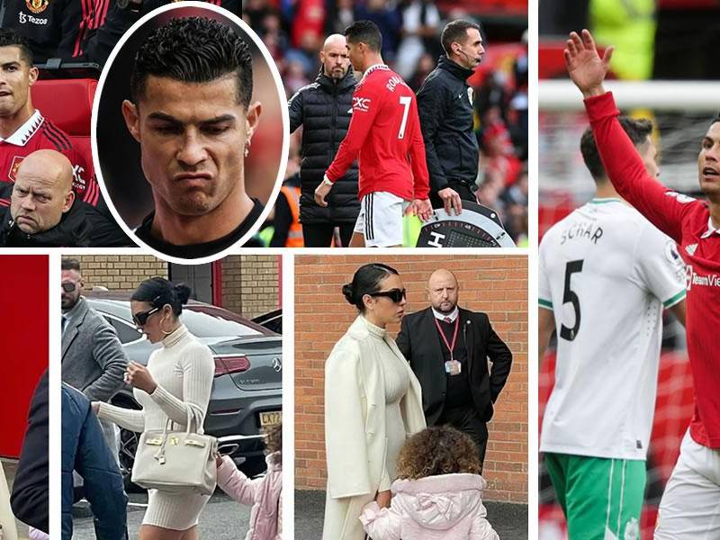 Cristiano Ronaldo, atacante del Manchester United, protagonizó un nuevo episodio de molestia en el banquillo luego que salió de cambio en el duelo de la Premier League ante el Newcastle. El enfado de CR7 era evidente con el entrenador Erik ten Hag.