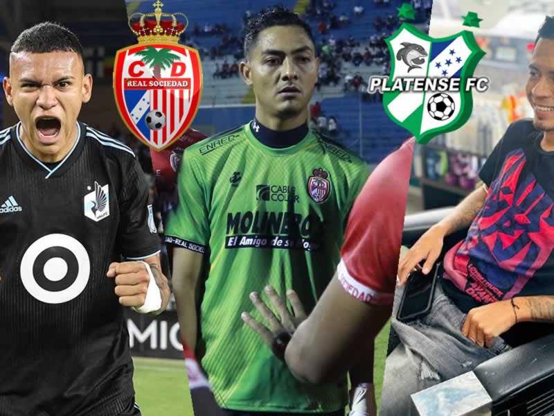 Kervin Arriaga y Bayron Méndez le recordaron a José Mariano Pineda su paso por el Platense.