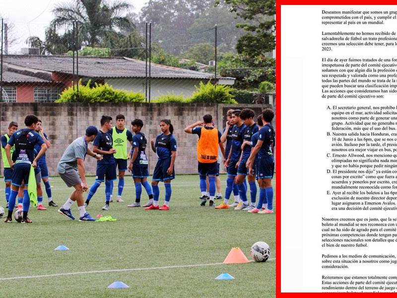 Jugadores de la sub20 que están próximos a comenzar su participación en el premundial denuncian a través de un comunicado, diversas anomalías con el Comité Ejecutivo de la Federación.