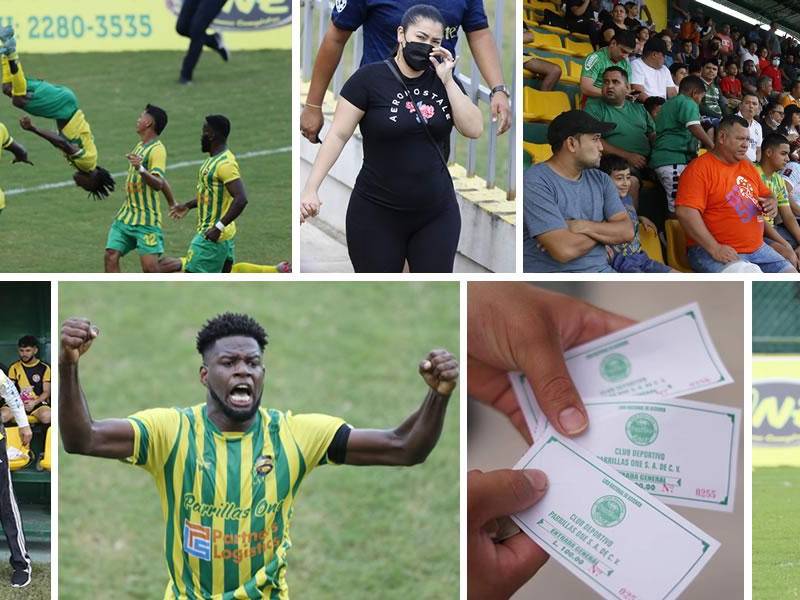 Las imágenes del primer partido oficial que acogió el estadio Luis Girón del Parrillas One, que estrenó su casa con un gran triunfo 3-1 sobre el Génesis de Comayagua en la ida de los octavos de final de la Liga de Ascenso de Honduras.