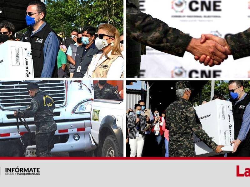 Este martes, el Consejo Nacional Electoral (CNE) dio el banderillazo para la distribución de las maletas electorales a nueve departamentos de Honduras, en la víspera de las elecciones generales del domingo 28 de noviembre.
