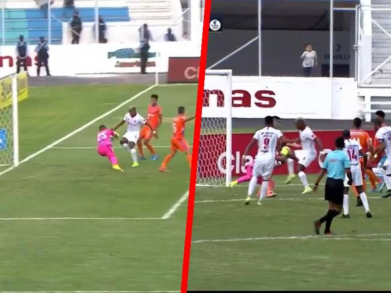 Brayan Beckeles marcó tras soltar el balón Denovan Torres, pero el árbitro Raúl Castro lo anuló.