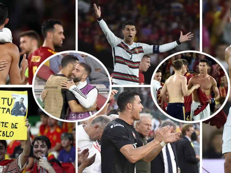 Cristiano Ronaldo volvió a pisar suelo español para el debut de Portugal en la UEFA Nations League. Los lusos sacaron un empate (1-1) en su visita a España en el estadio Benito Villamarín de Sevilla, donde CR7 se llevó los reflectores.