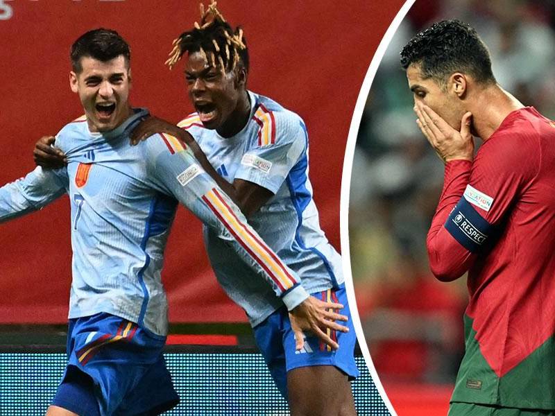 Álvaro Morata marcó el gol de la clasificación de España y eliminó a la Portugal de Cristiano Ronaldo.