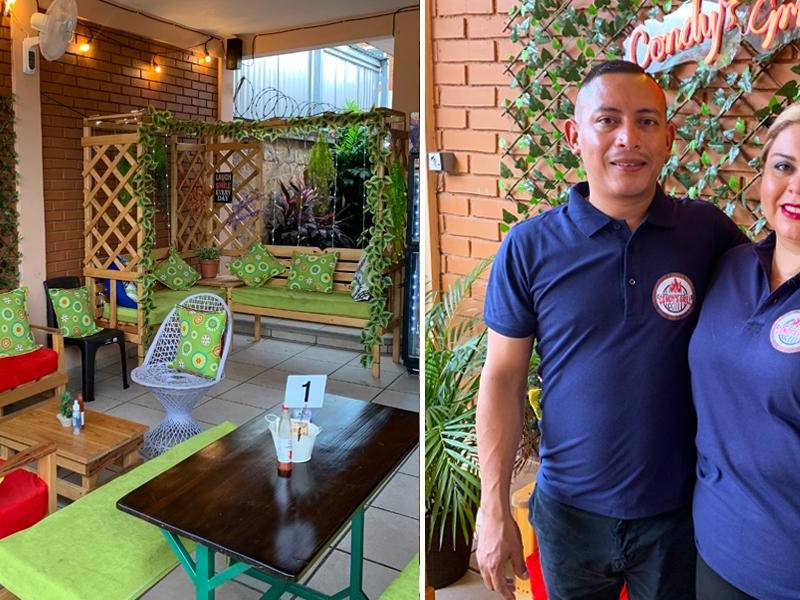 El restorán cuenta con un menú muy variado.