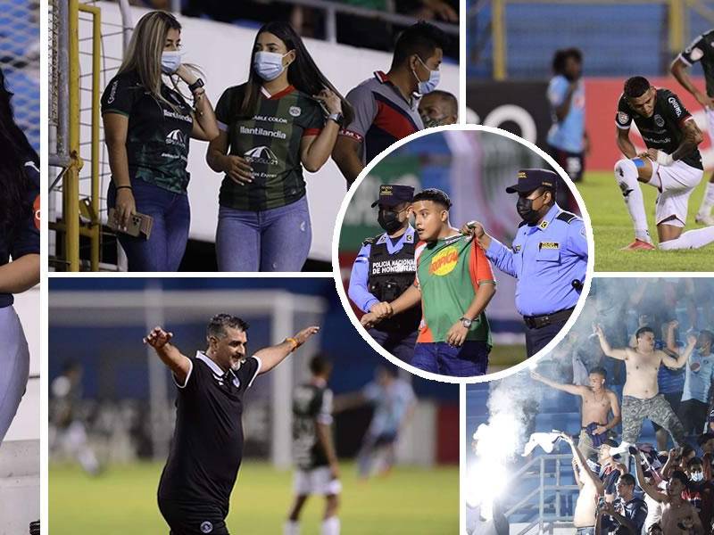 Las imágenes que dejó el triunfo de Motagua (0-2) contra el Marathón en el estadio Olímpico en la ida de cuartos de final de la Liga Concacaf.