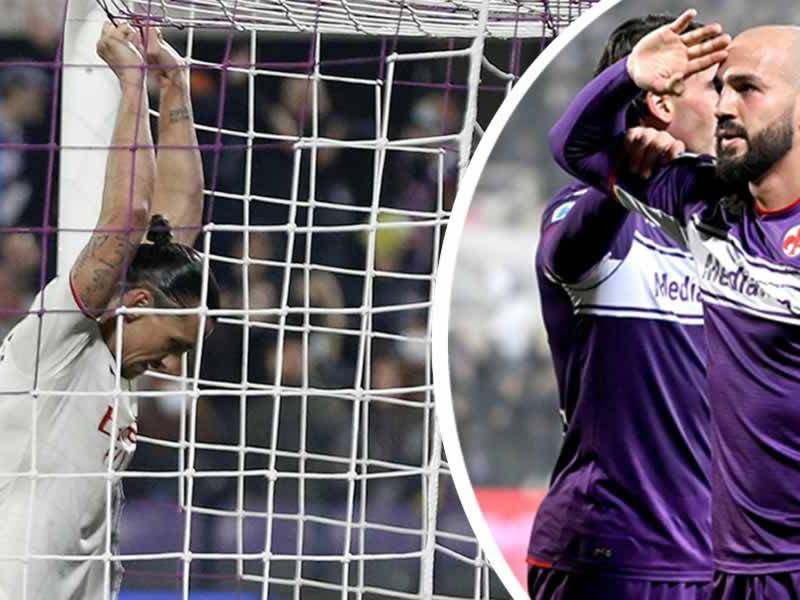 Zlatan Ibrahimovic marcó un doblete, pero no pudo evitar la derrota del AC Milan contra la Fiorentina.