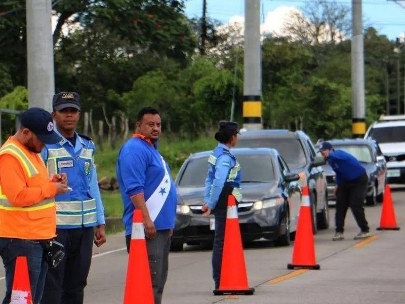 Instalarán 700 puntos de control durante Semana Morazánica
