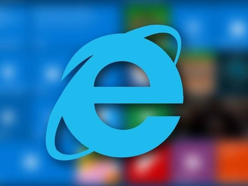 El recordado logo de Internet Explorer.