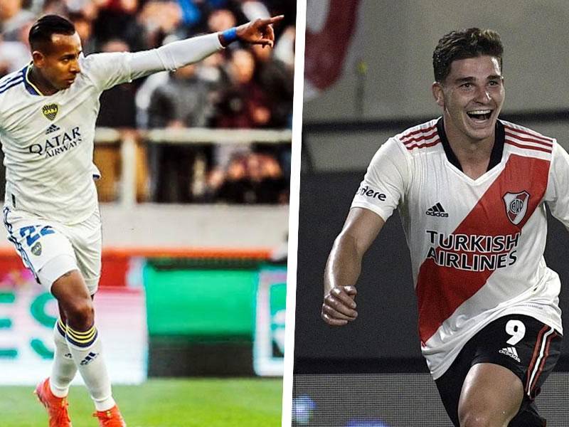 Sebastián Villa y Julián Álvarez fueron las figuras en los triunfos de Boca Juniors y River Plate en la seguunda jornada de la Copa de la Liga Argentina.