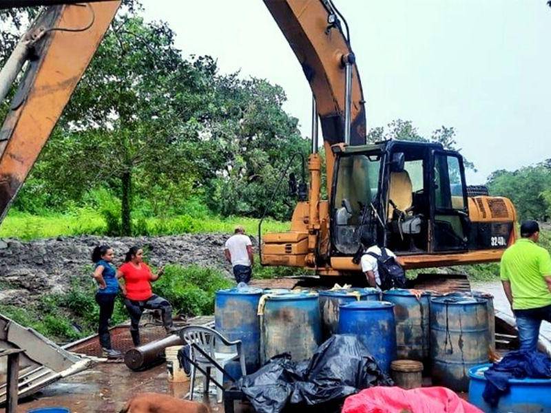 El aseguramiento estuvo a cargo de autoridades hondureñas.