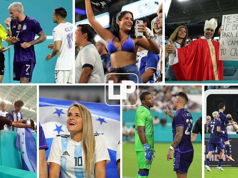 Las imágenes que dejó el partido amistoso que la Selección de Honduras perdió (3-0) contra Argentina en el Hard Rock Stadium de Miami. Messi fue la figura toda su magia y dos goles.