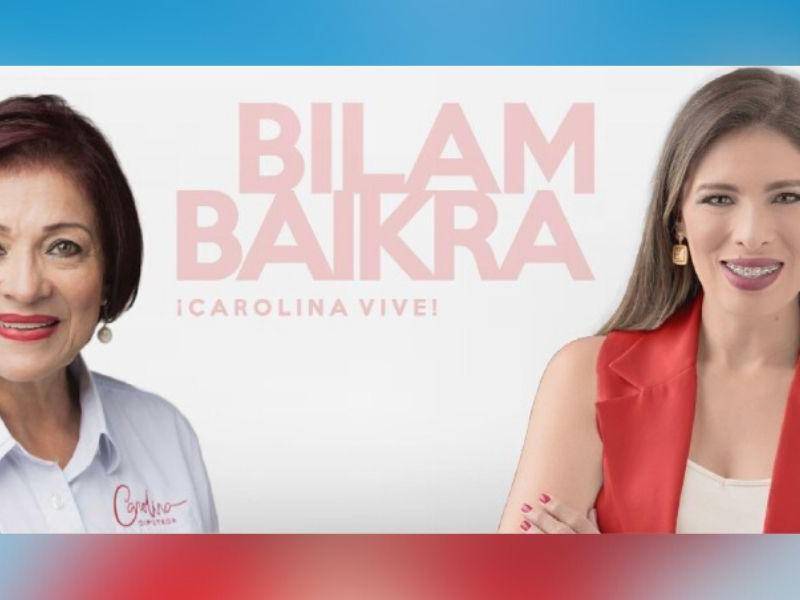 Erika Urtecho tomó la candidatura de su madre, Caroline Echeverría Haylock, asesinada en julio.