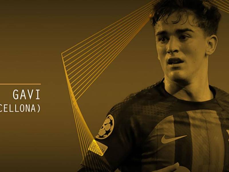 El mediocampista del Barcelona, Gavi, fue elegido como el Golden Boy 2022.