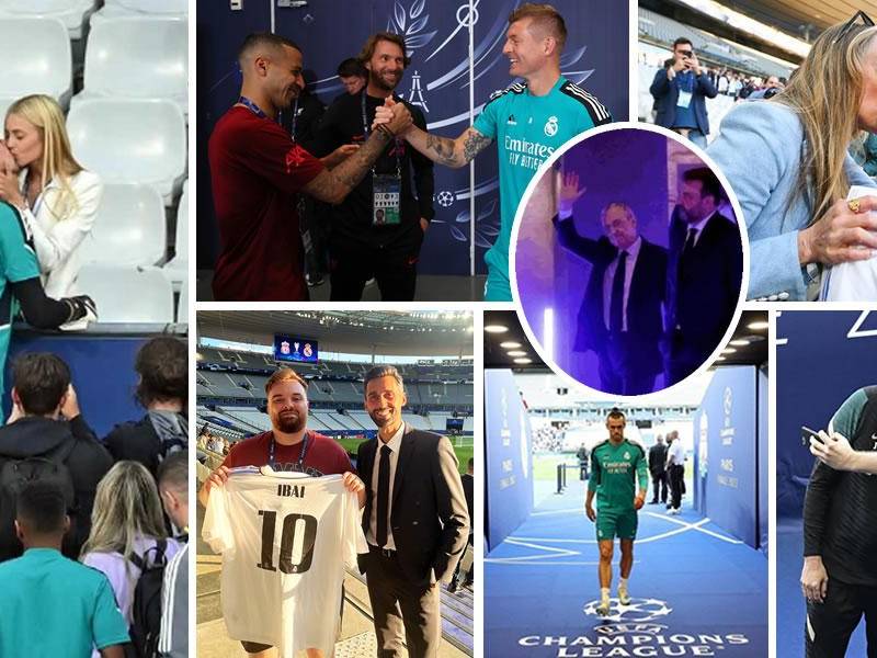 Las imágenes del día antes de la final de la UEFA Champions League entre Liverpool y Real Madrid en el Stade de France.