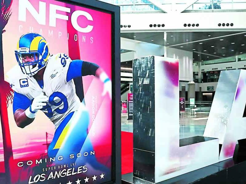 El SoFi Stadium de Los Ángeles está listo para recibir el Super Bowl este domingo.