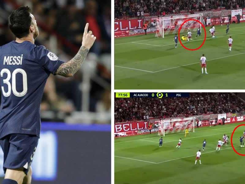Messi anotó un brutal golazo en combinación con Mbappé para el triunfo del PSG sobre el Ajaccio en la Ligue 1.