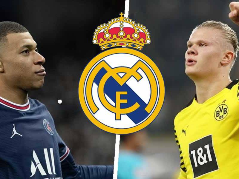 Kyalian Mbappé y Erling Haaland suenan para llegar al Real Madrid la próxima temporada.