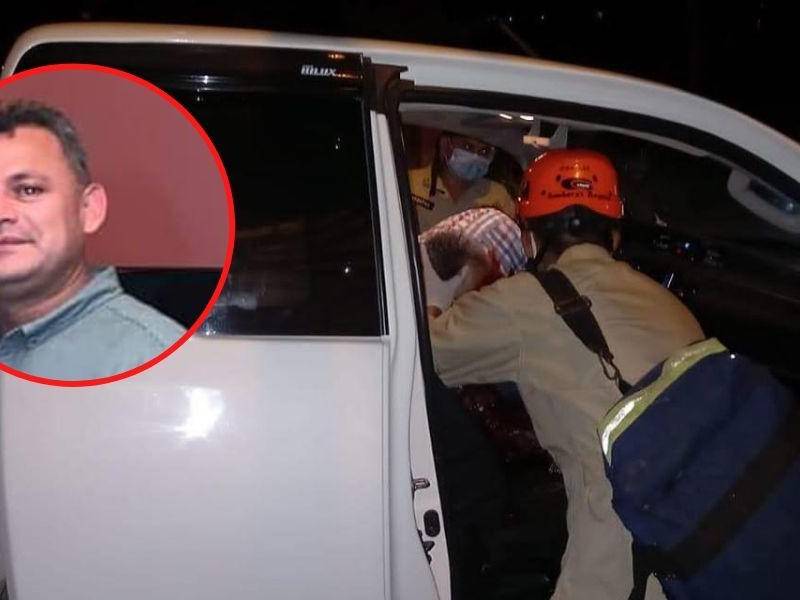 El cuerpo de Zaldívar quedó inerte en la cabina del automotor.