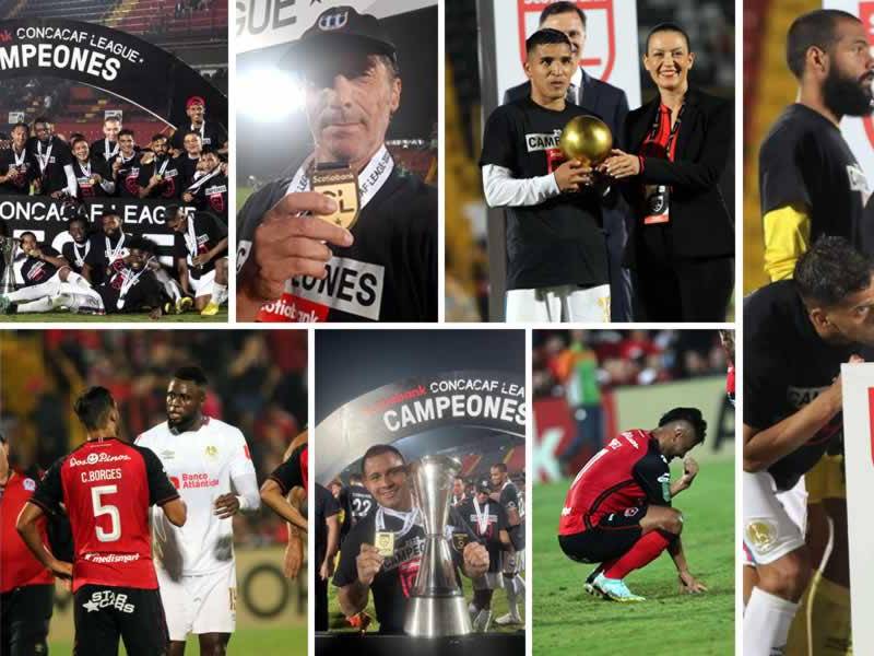 Así celebró el Olimpia su título de la Liga Concacaf 2022 que le ganó al Alajuelense en el estadio Alejandro Morera Soto. Las imágenes del festejo de Pedro Troglio y sus jugadores en Costa Rica tras quedar campeones.