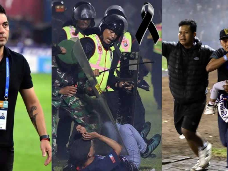 Javier Roca, entrenador del Arema FC, fue testigo de la tragedia en Indonesia en el que fallecieron decenas de aficionados.
