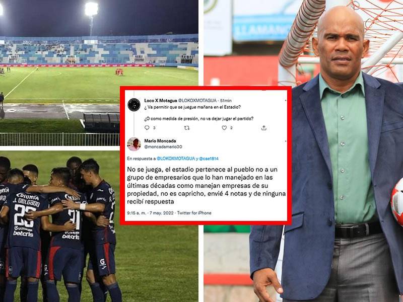 Mario Moncada se planta ante Motagua y no le permitirá jugar el partido contra el Vida en el estadio Nacional Chelato Uclés.