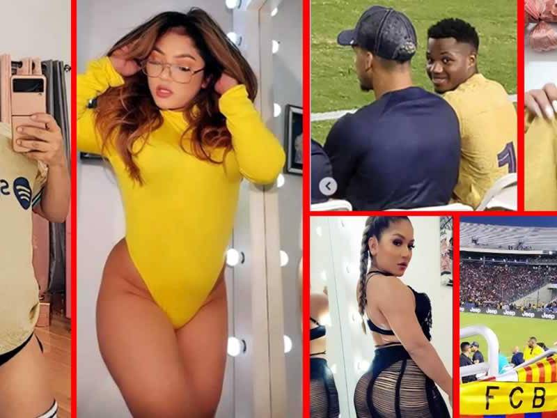 Esta aficionada hondureña se convirtió en sensación en las redes sociales tras viralizarse un video suyo en el que está tratando de llamar la atención del futbolista del Barcelona Ansu Fati en Estados Unidos.