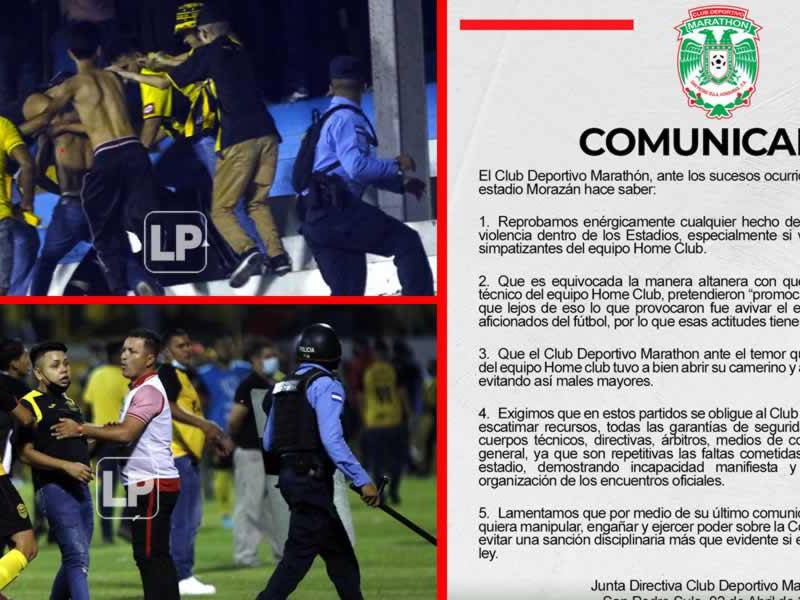 El comunicado del Marathón llama “altaneros” a directivos y cuerpo técnico del Real España.