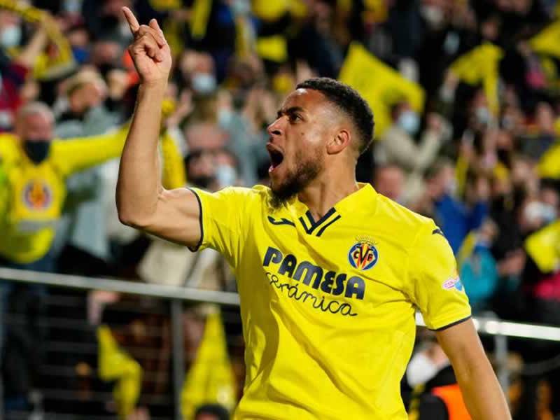 Arnaut Danjuma celebrando su gol contra el Bayern Múnich.