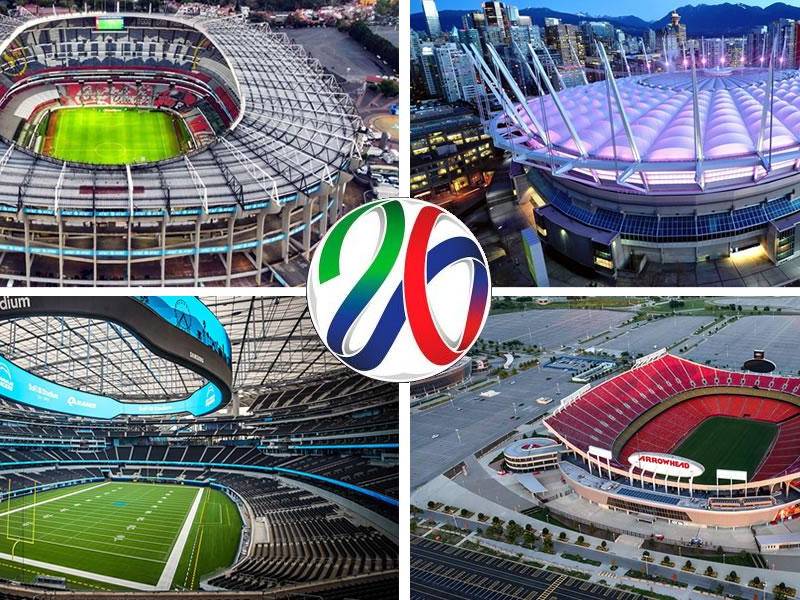 La FIFA desveló las 16 sedes que albergarán el Mundial del año 2026, que se jugará en Estados Unidos, México y Canadá, y será el primero en la historia con 48 selecciones participantes, además de tres países anfitriones.