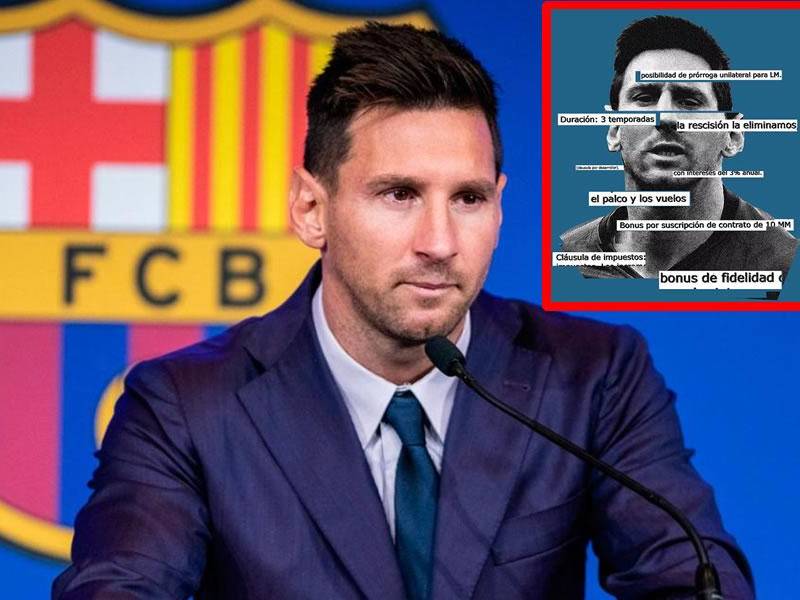 Los documentos publicados por el diario El Mundo detallan las exigencias que Lionel Messi impuso para renovar su contrato con el FC Barcelona.