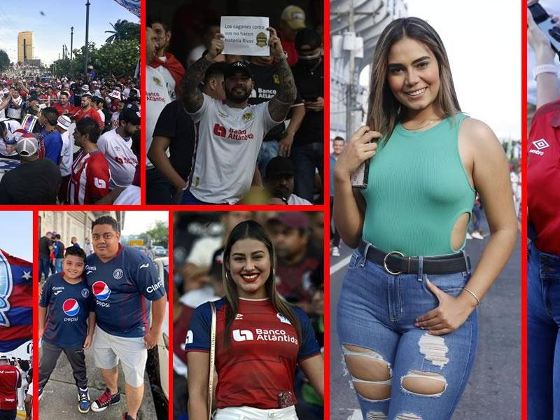 Las imágenes del ambientazo que se vivió en el Clásico Olimpia-Motagua que se jugó en el estadio Morazán, con fiesta blanca y bellas chicas.
