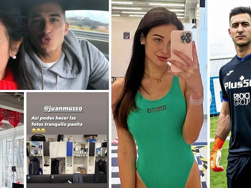 El arquero argentino Juan Musso, del Atalanta de la Serie A de Italia, se hizo viral en los últimos días por una íntima fotografía que publicó en redes sociales, sin percatarse lo que había hecho, y recibió la jocosa respuesta de su hermosa novia.