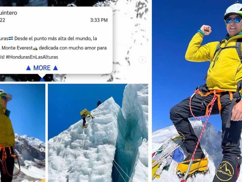 Ronald Quintero ha hecho historia en el alpinismo al conseguir subir a la cima del Monte Everest.