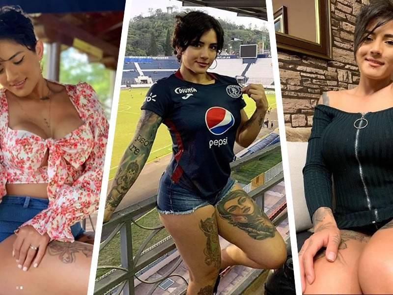 Aileen Yileimy López es la aficionada de Motagua que cautivó en el estadio Nacional durante el partido de ida de la final de la Liga Concacaf que el Ciclón Azul perdió (1-2) contra el Comunicaciones de Guatemala.