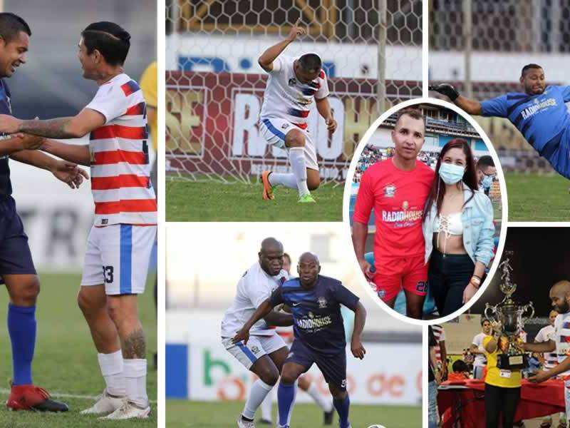 Olimpia y Motagua jugaron un partido benéfico en el estadio Nacional con futbolistas veteranos, algunas leyendas que recordaron sus mejores momentos en la cancha y demostraron que no pierden el toque. El marcador fue 4-3 a favor de los albos.