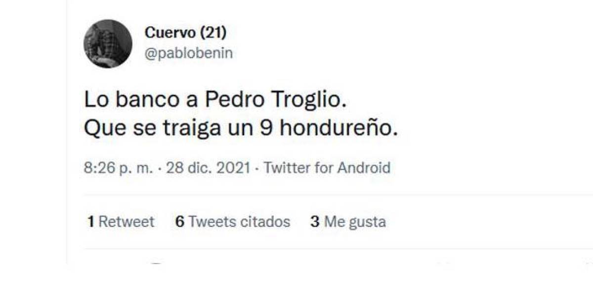 Algunos seguidores de San Lorenzo inclusive le han pedido a Pedro Troglio que fiche a un delantero hondureño.