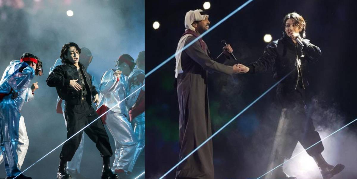 Jungkook, de BTS, y el artista catarí Fahad Al-Kubaisi animaron la ceremonia inaugural del Mundial de Qatar 2022