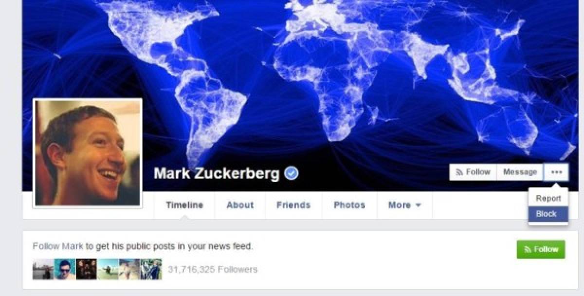 Mark Zuckerberg es el único usuario de la red social que no puede ser bloqueado por ningún otro.