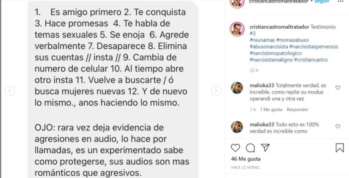 Uno de los objetivos de la cuenta es animar a las mujeres para que no se dejen manipular por parejas tóxicas.