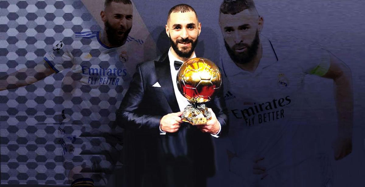Karim Benzema es el máximo favorito para conquistar el Balón de Oro 2022.