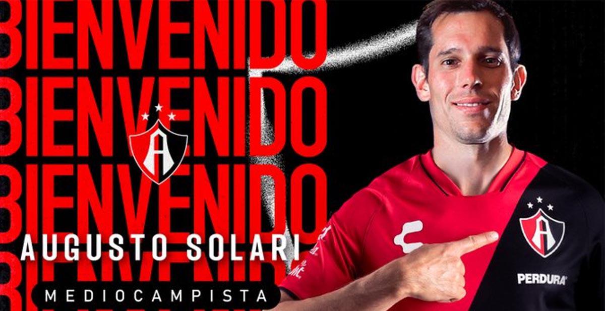 El Atlas de México anunció el fichaje del mediocampista argentino Augusto Jorge Mateo Solari, llega procedente del Celta de Vigo.