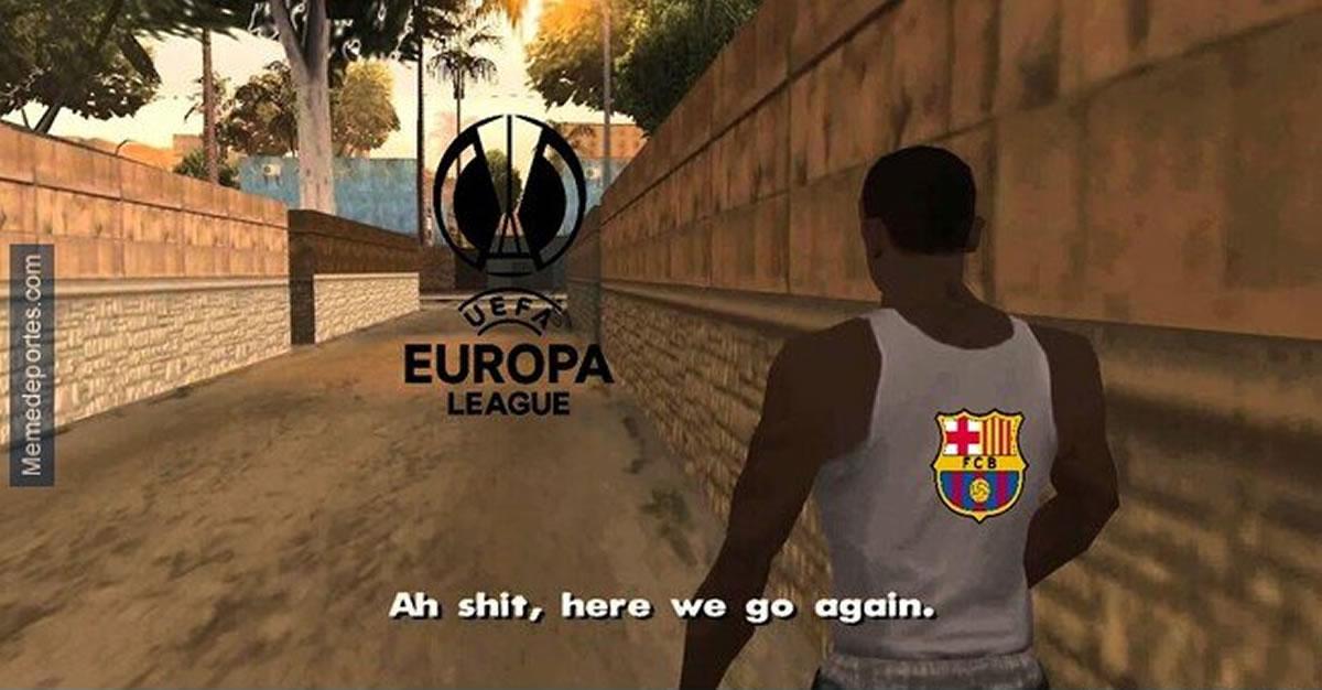 Memes: Barcelona, otra vez sufre las burlas tras quedar fuera de Champions y caer a la Europa League