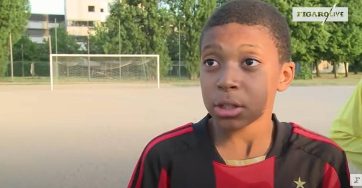 Mbappé es seguidor del AC Milan desde niño.