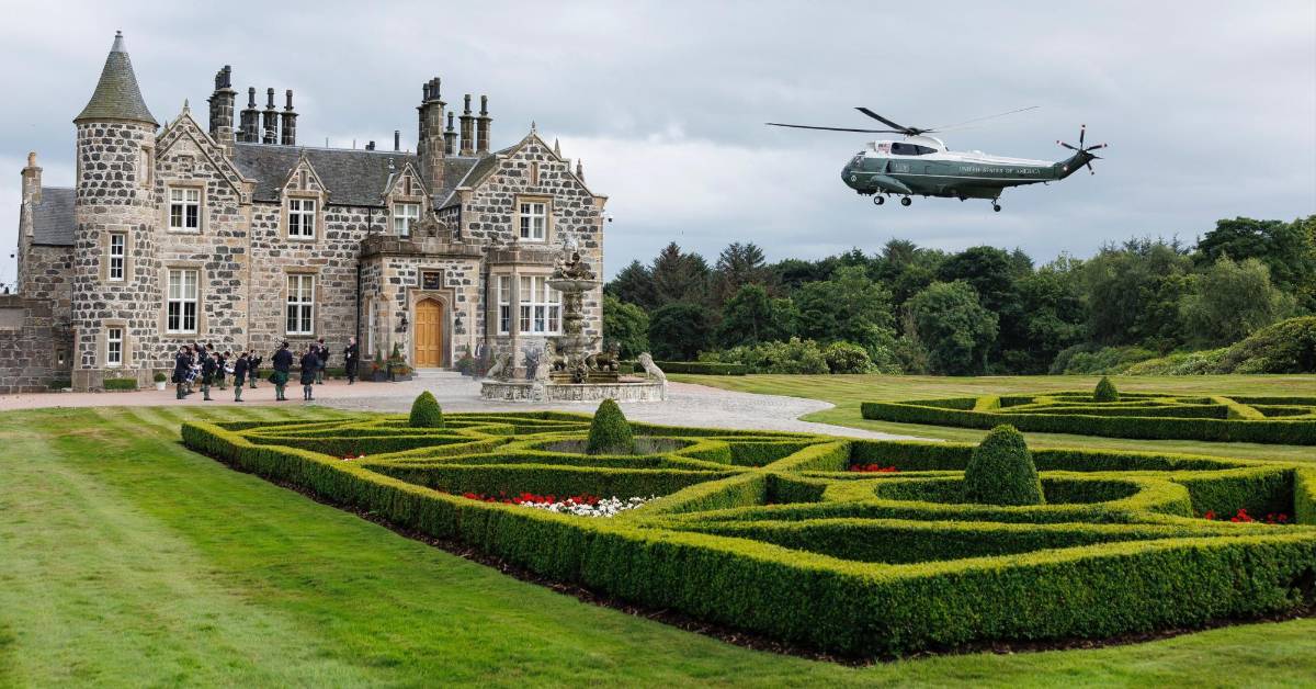 Trump recibe a Starmer en su “castillo” escocés