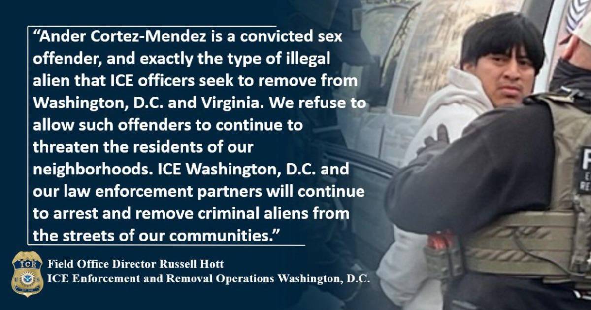 Ander se hizo novio de una quinceañera en Virginia y ahora será deportado