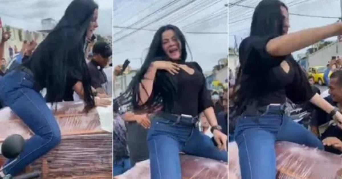 Gran controversia generó hace unos días el video viral de una mujer 'perreando' sobre el ataúd de su esposo.