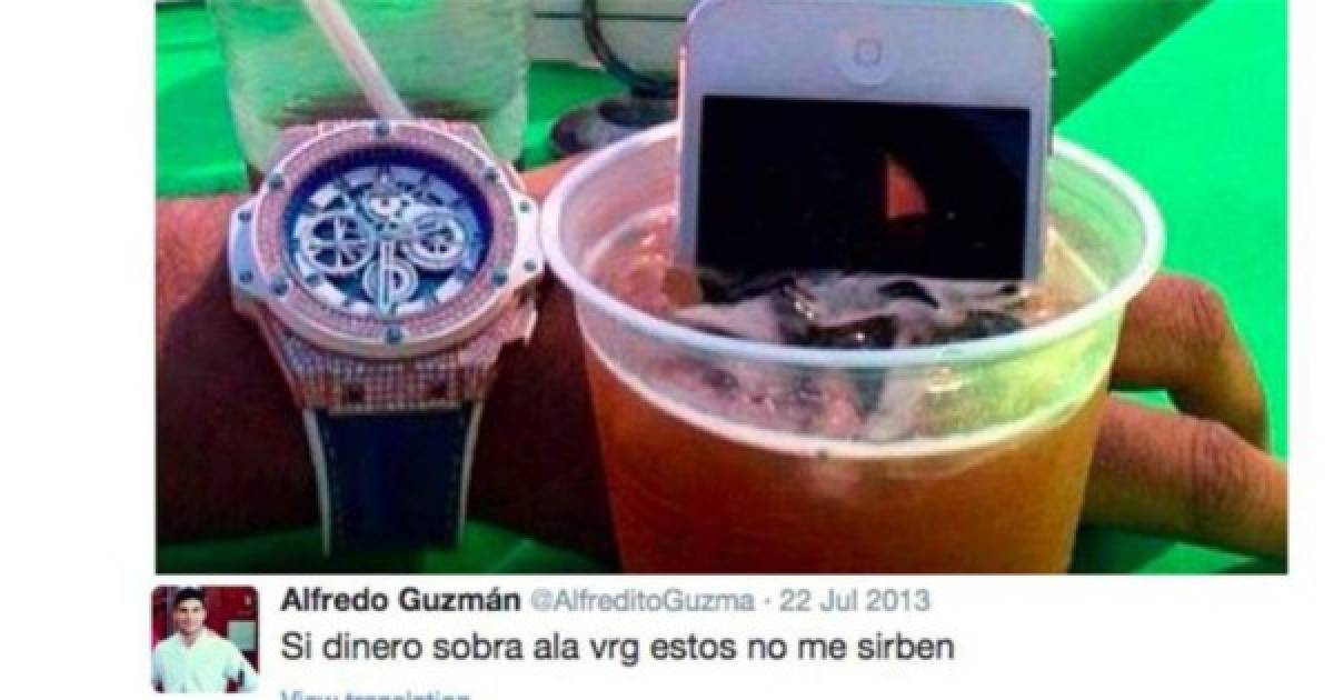 Los hijos del Chapo no tienen problema en botar un celular en cerveza.