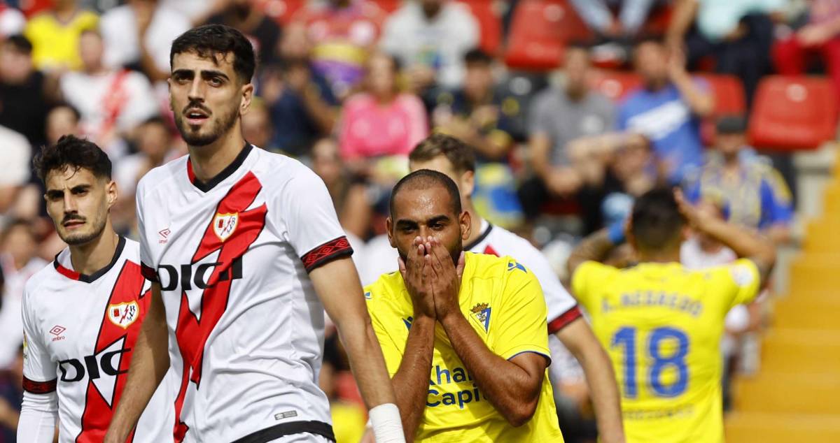 El Cádiz del Choco Lozano fue humillado por el Rayo Vallecano con paliza de escándalo